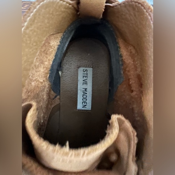 Steve Madden brown/tan leather boots - Women 10 - Picture 2 of 6